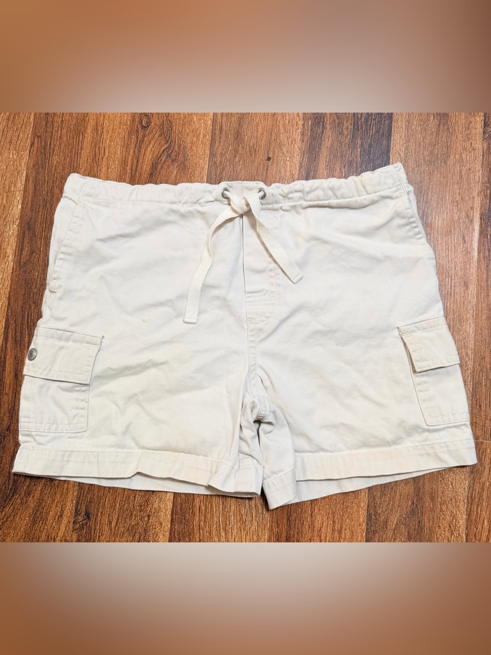 Y2K Vintage GAP Cream Drawstring Kids Shorts